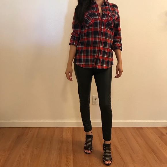 •LAST 1• Jessie Plaid Button Up Flannel Shirt - Picture 2 of 8